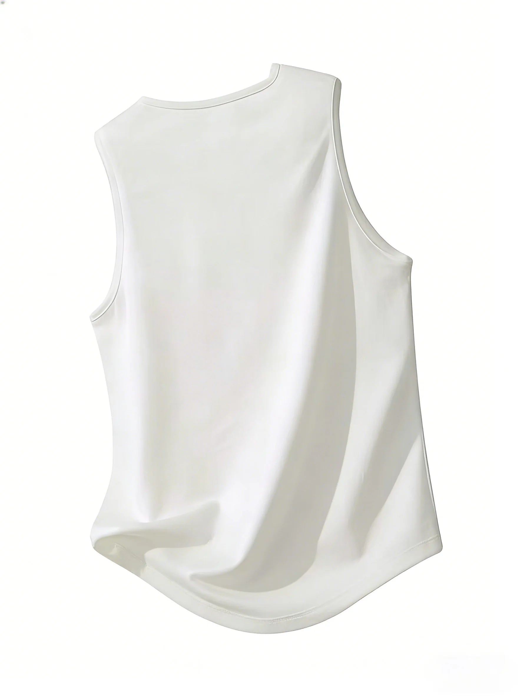 PUNTA CANA - Men's sleeveless tunic from the Dominican Republic - Brownish-brown geometric design