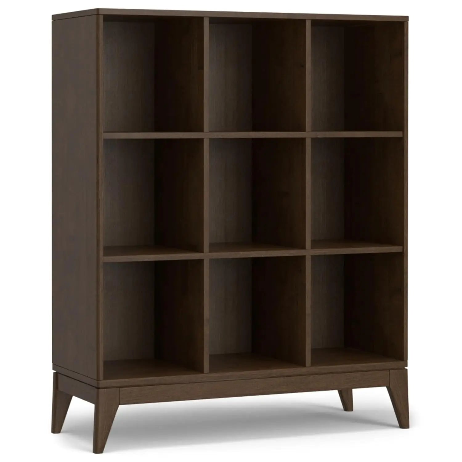 Multipurpose Display Organizer Cabinet with Slightly Tapered Legs, 9-Cube Open Storage Compartments for Living, Customized